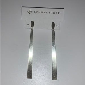 Kendra Scott silver dangle earrings